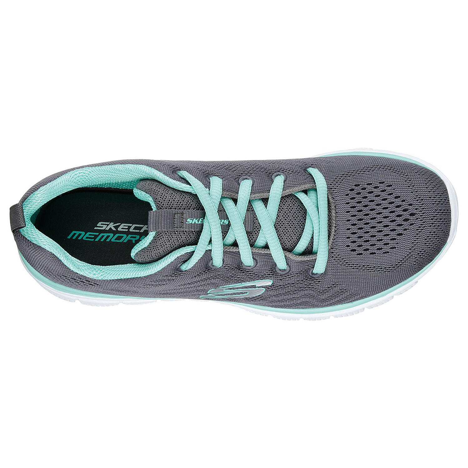 Skechers Sport Womens GRACEFUL GET CONNECTED WIDE FIT Sneakers Damen Schuhe Grau 7/7