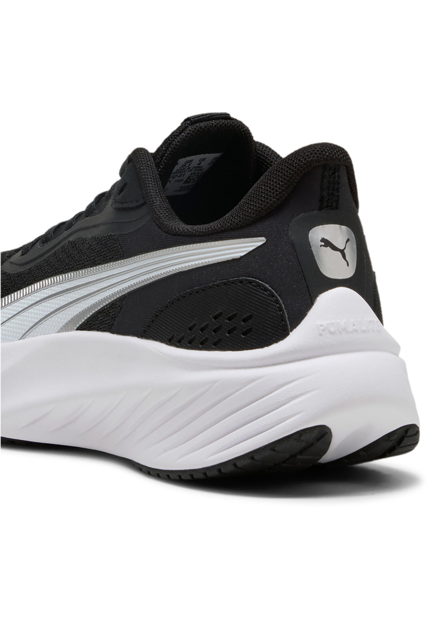 PUMA Pounce Lite  Jr kids indoor trainers 401512 01 Black-White 3/7