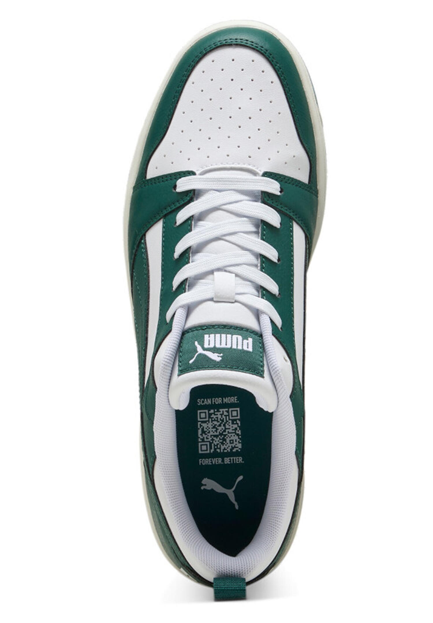 Puma Rebound v6 Low Herren Sneaker Sportschuh 3923288 43 weiss grün 3/7