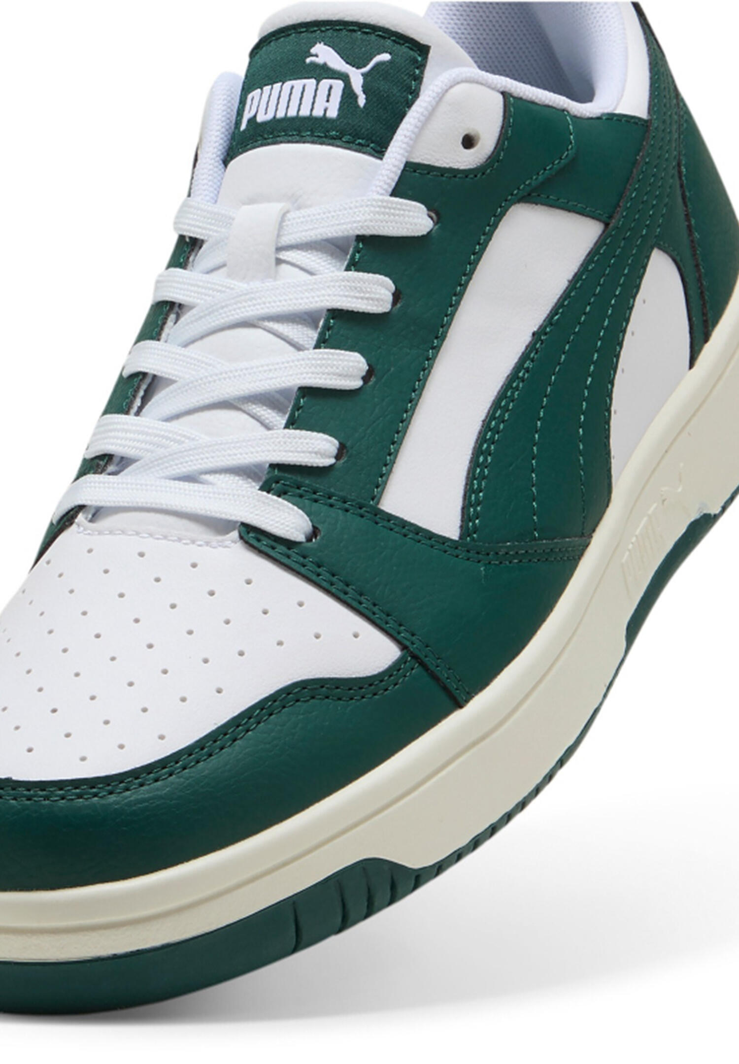 Puma Rebound v6 Low Herren Sneaker Sportschuh 3923288 43 weiss grün 5/7