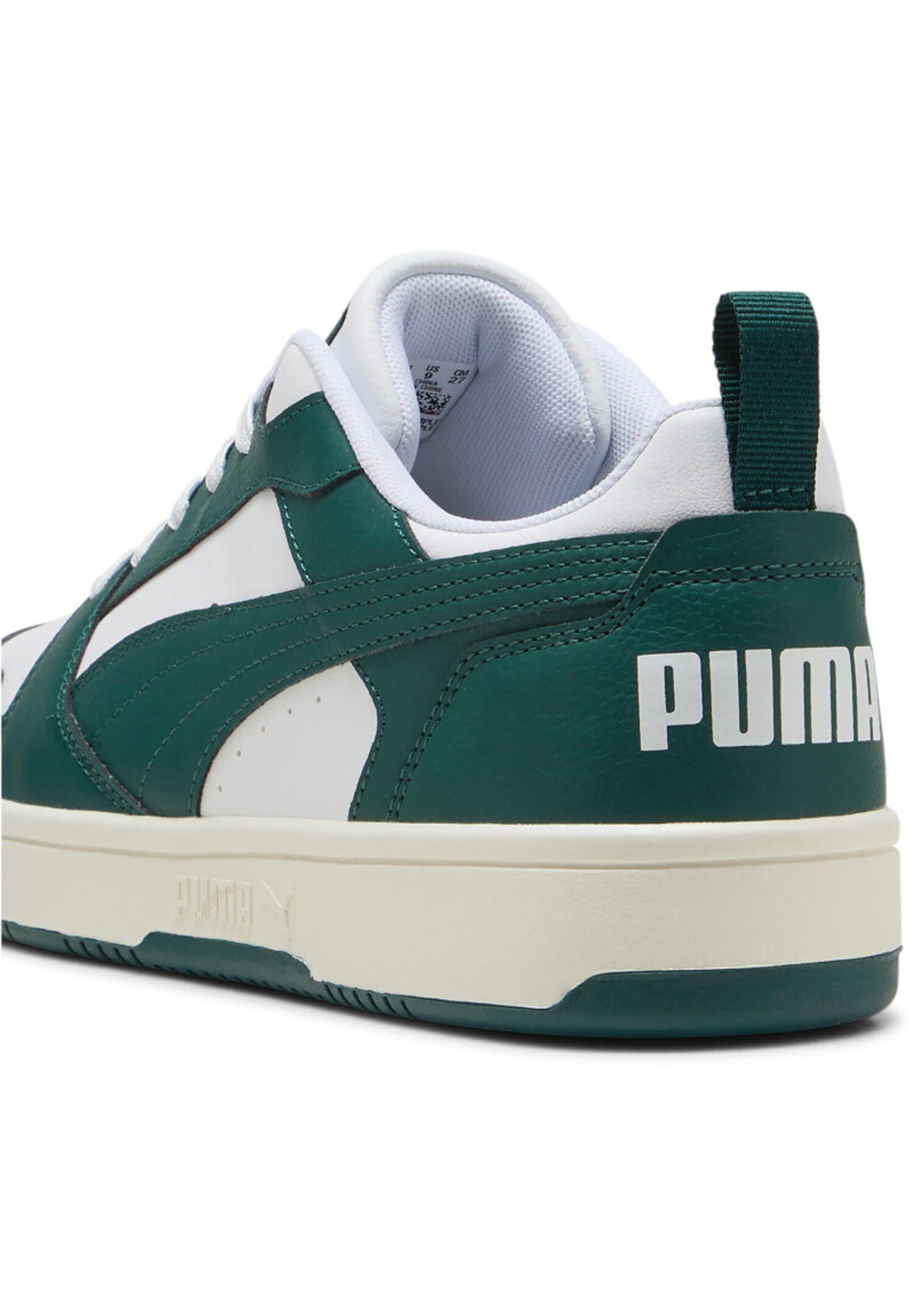 Puma Rebound v6 Low Herren Sneaker Sportschuh 3923288 43 weiss grün 4/7