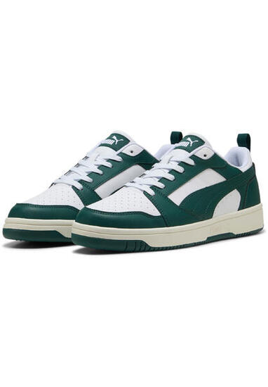 Puma Rebound v6 Low Herren Sneaker Sportschuh 3923288 43 weiss grün