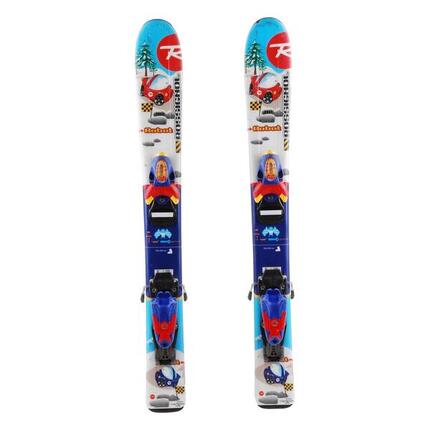 TWEEDEHANDS - Rossignol Robot Cars Junior Gebruikte Ski + Bindingen