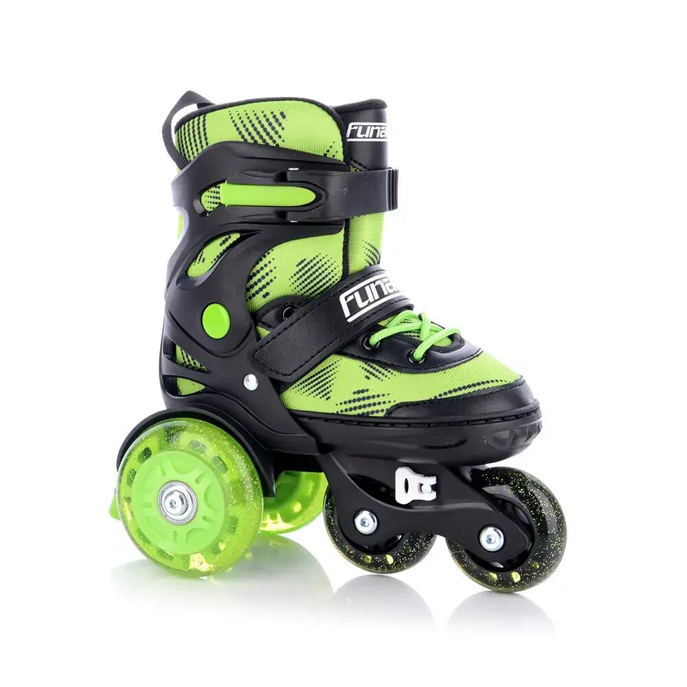 Pattini in linea bambini - regolabili, freno - TWIXER verde 2/7