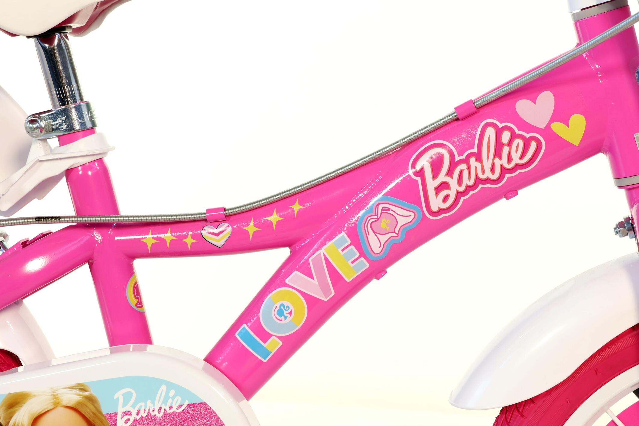 Bicicleta Niños 14 Pulgadas Barbie rosado 4-6 años 3/4