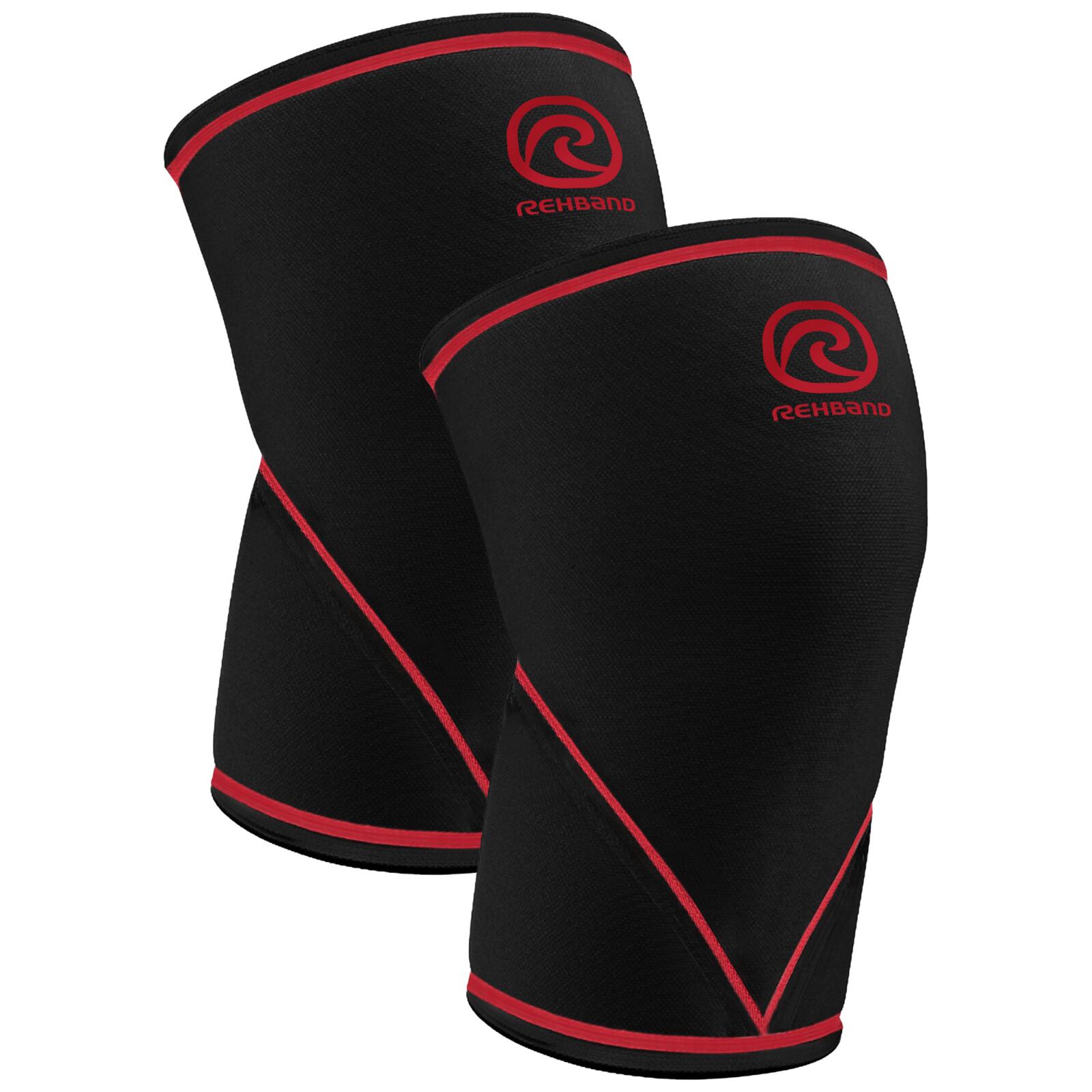 Rehband - Rehband Rx Original V Genouillère 7 Mm | Bandage Genou Pour Haltérophilie - Genouillère De Maintien - Noir|rouge - Decathlon