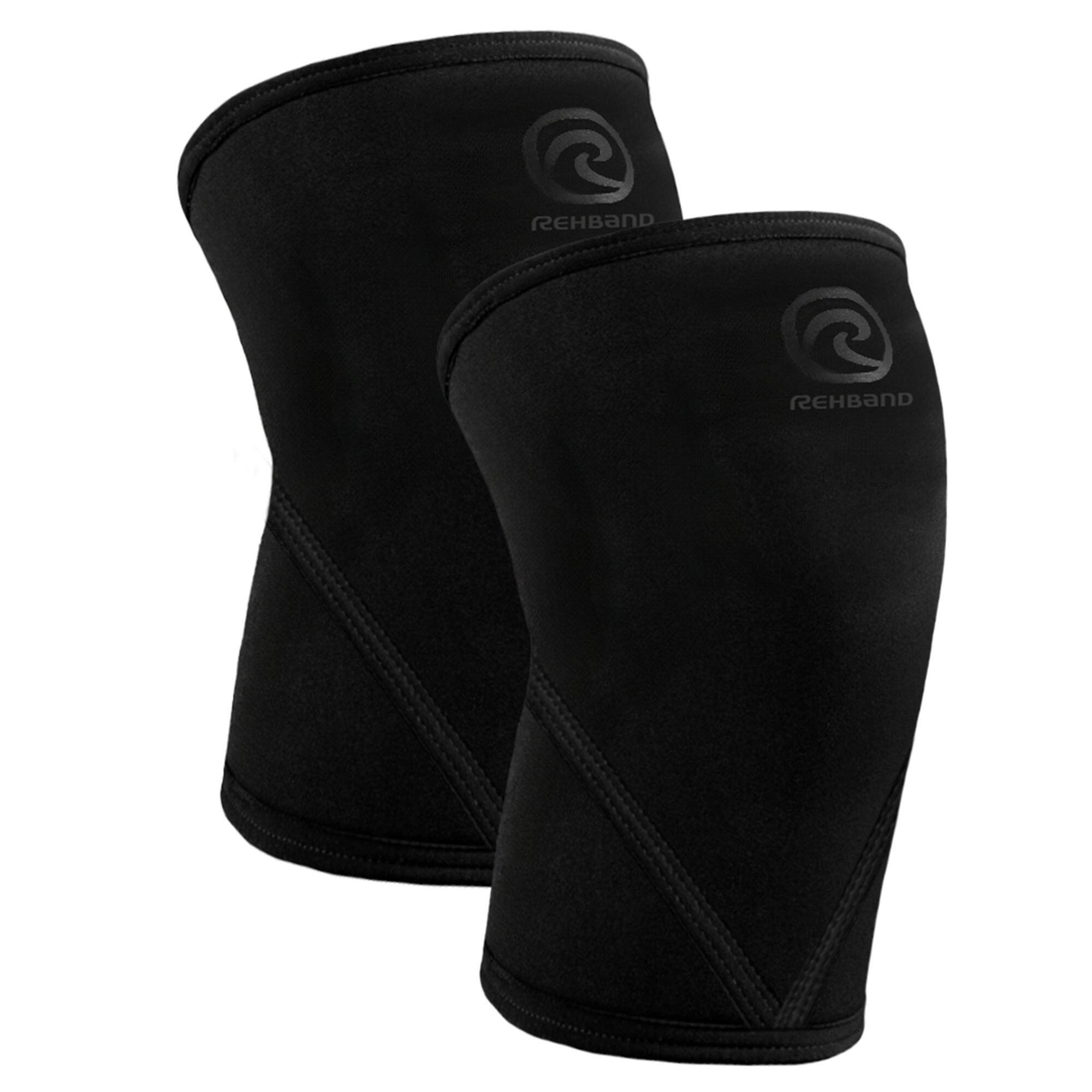 Rehband - Rehband Rx Original V Genouillère 7 Mm | Bandage Genou Pour Haltérophilie - Genouillère De Maintien - Noir - Decathlon