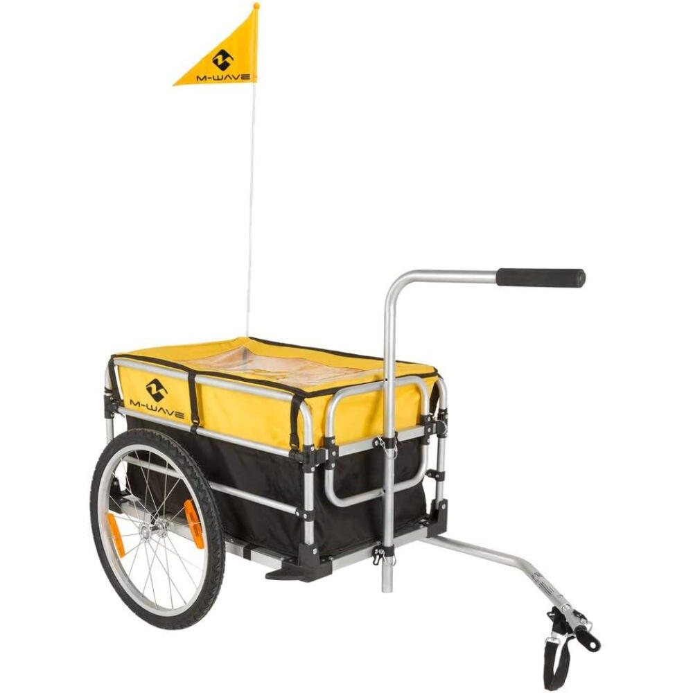 M-WAVE M-Wave Stalwart Carry Fold 1 Luggage Bicycle Trailer - Black/Yellow