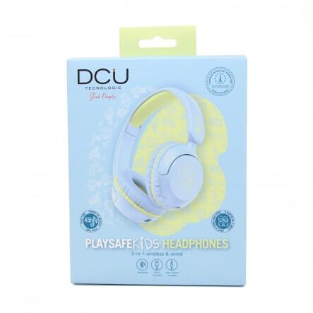 Auriculares Infantiles 3 en 1 con Bluetooth, Cable Jack 3.5mm y Cable C azules 3/6