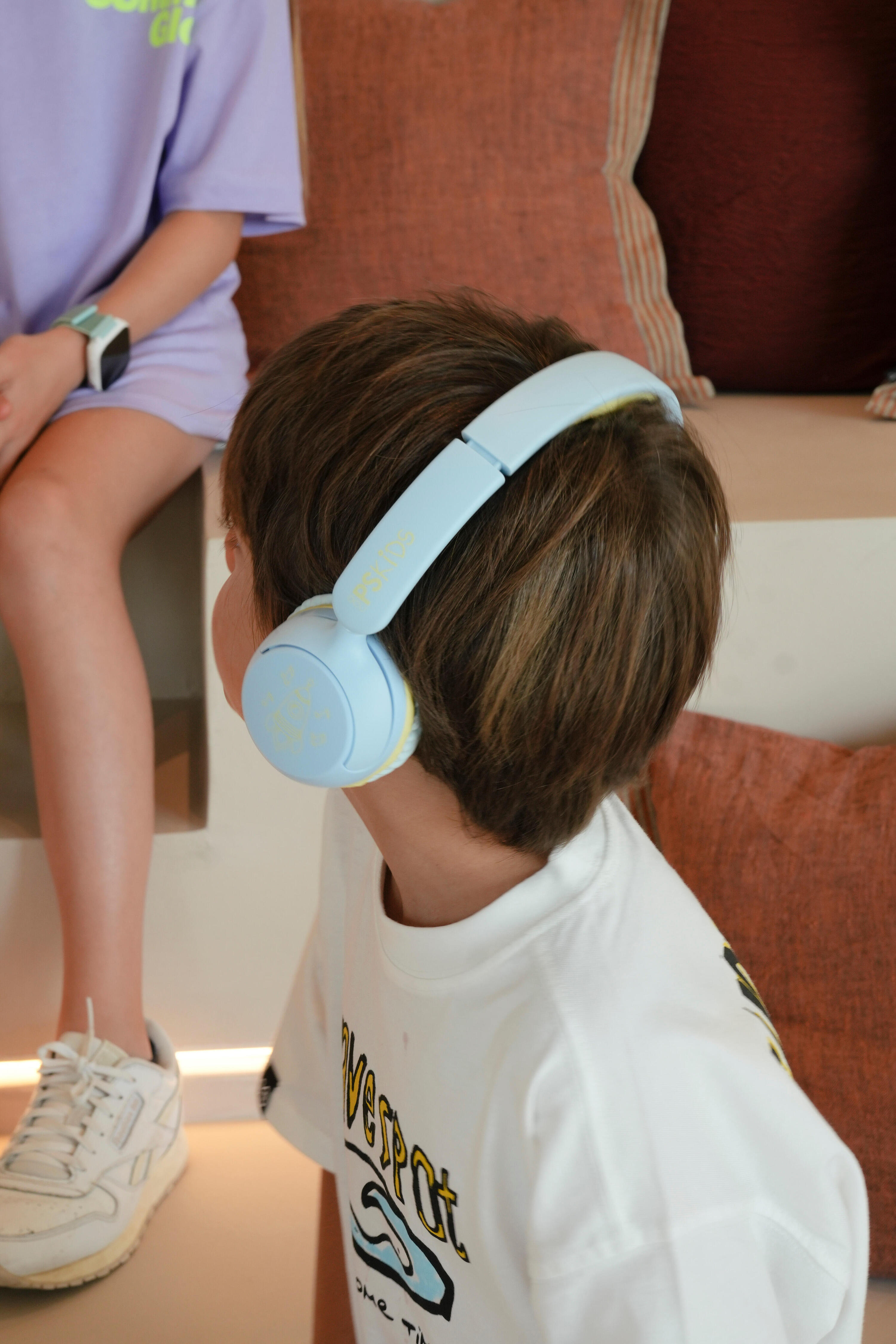 Auriculares Infantiles 3 en 1 con Bluetooth, Cable Jack 3.5mm y Cable C azules 5/6