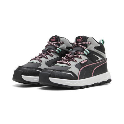 Evolve trail sneakers voor kinderen puma dusky gray pinkscape black pink