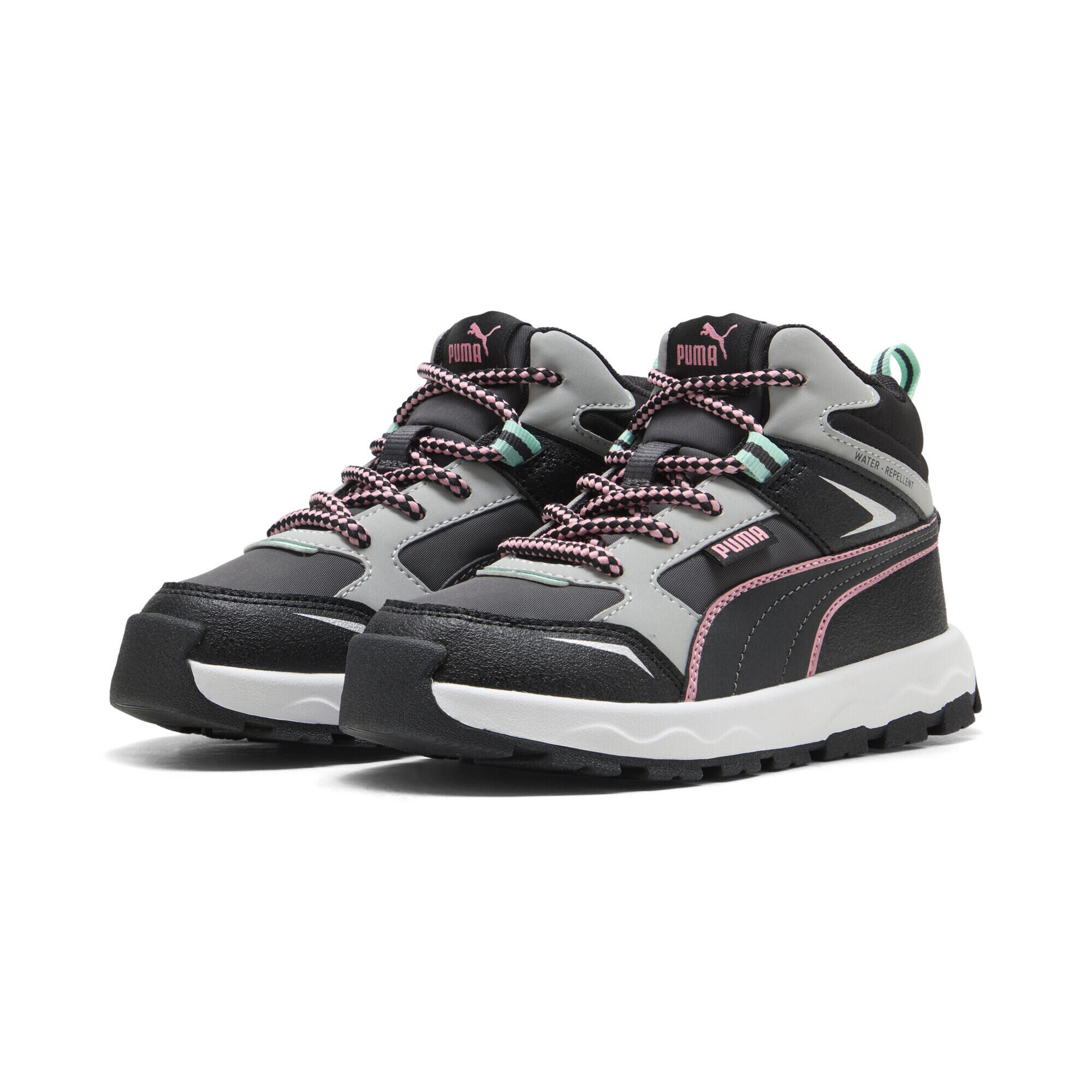 Puma - Baskets Evolve Trail Enfant Puma - Baskets - Gris|noir|rose - Decathlon