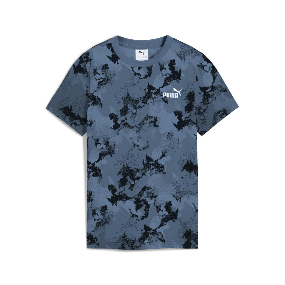 Młodzieżowa koszulka Essentials Camo z nadrukiem na całej powierzchni PUMA