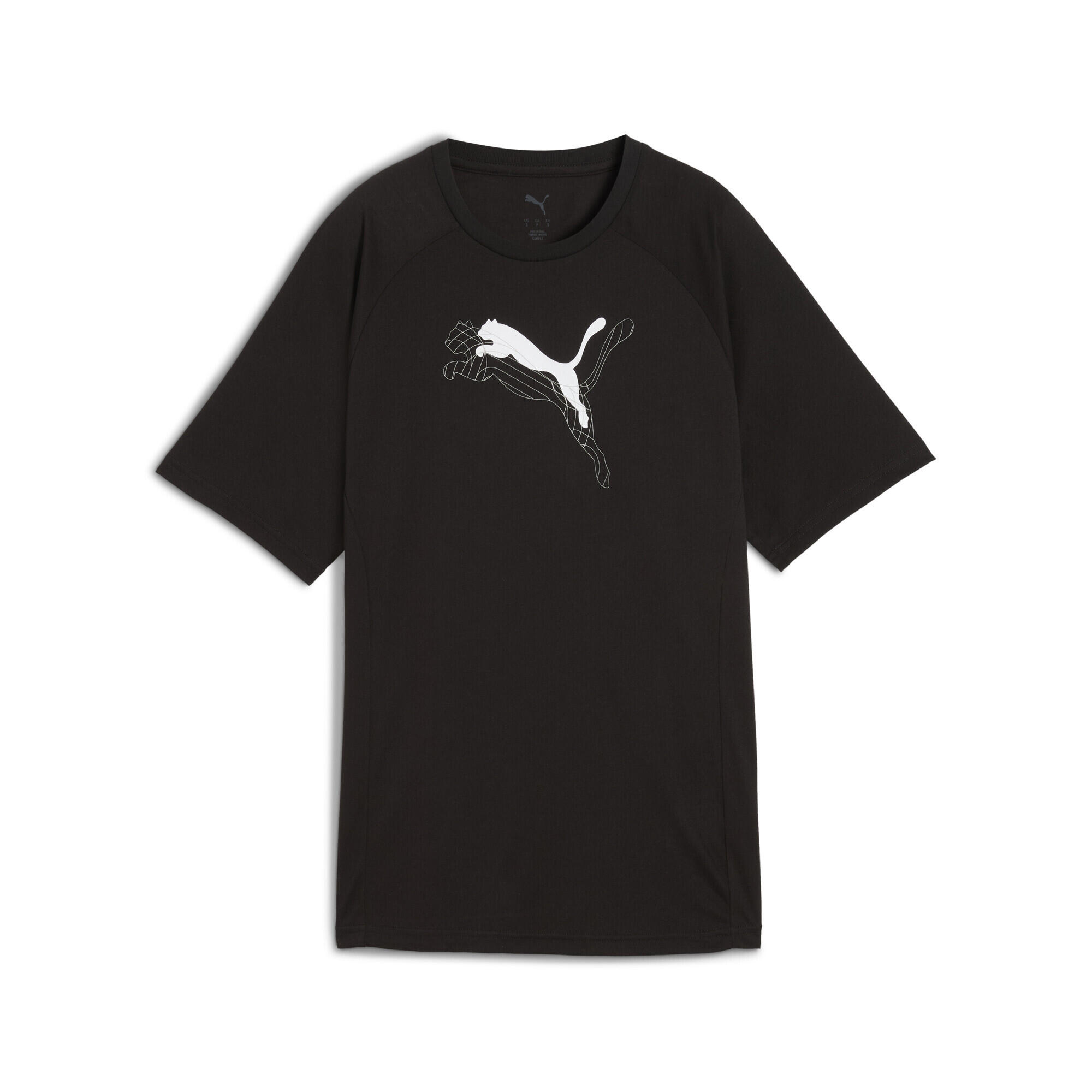 PUMA T-shirt con grafica Evostripe dal taglio morbido da donna PUMA Black