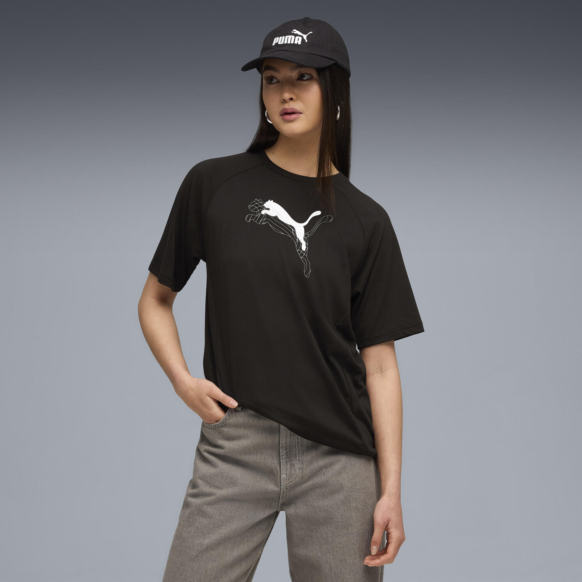 T-shirt décontracté à motif Evostripe Femme PUMA Black 2/7