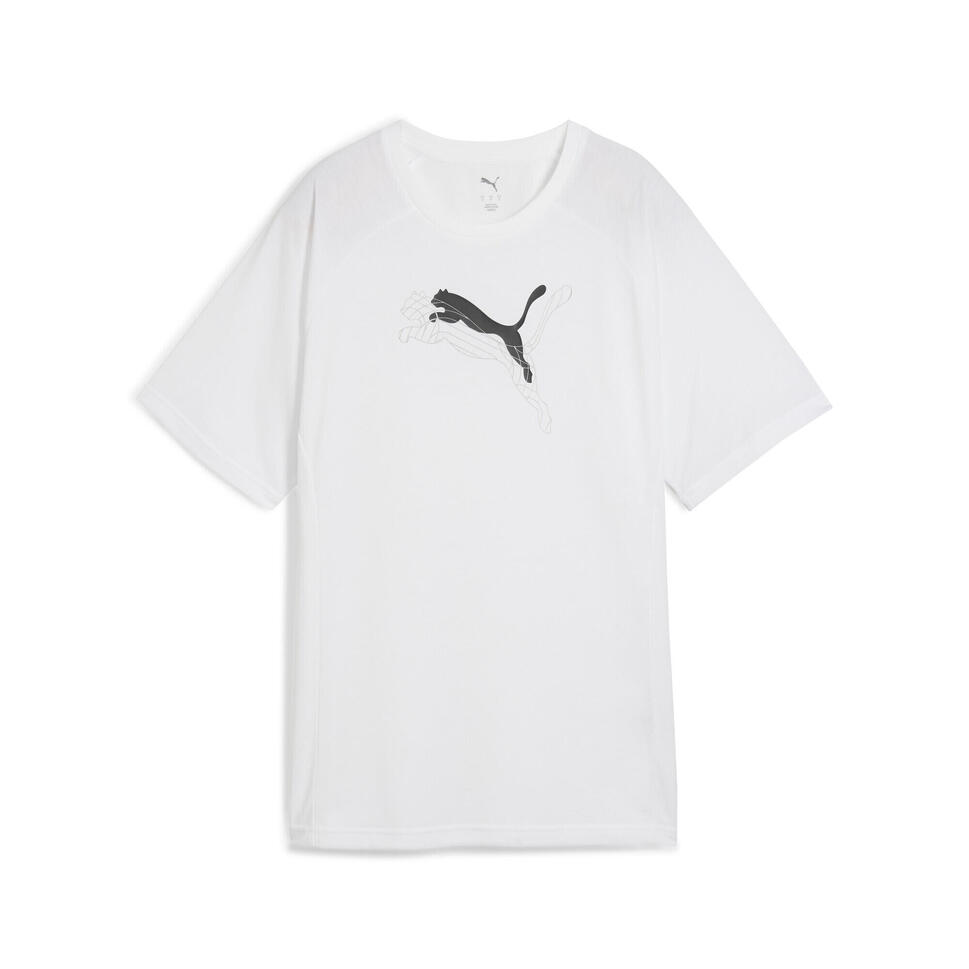 Damska koszulka Evostripe o luźnym kroju z grafiką PUMA White