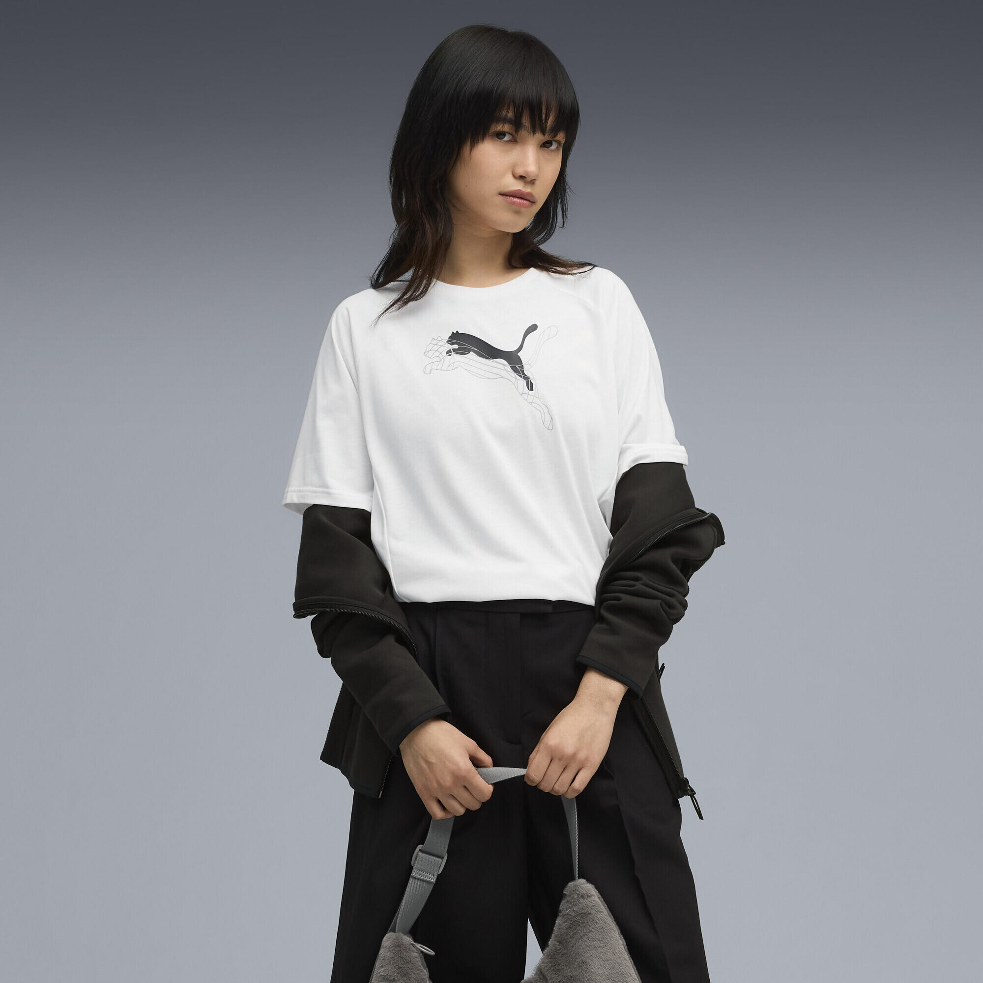 T-shirt décontracté à motif Evostripe Femme PUMA White 2/7