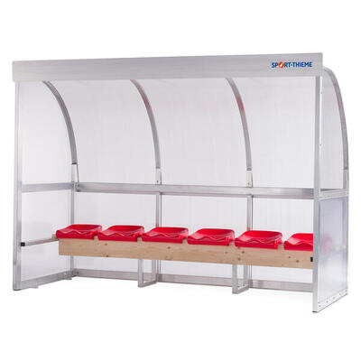 Spielerkabine United Sitzschale 6 m Schulsport Unisex