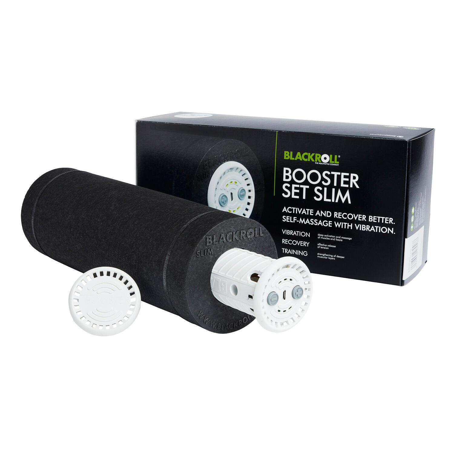 Rouleau de massage vibrant "Booster Set Slim" Blackroll 4/7