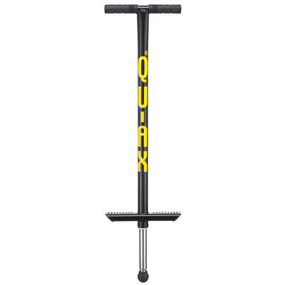 Springstok pogo-stick qu-ax voor volwassenen 80 kg zwart