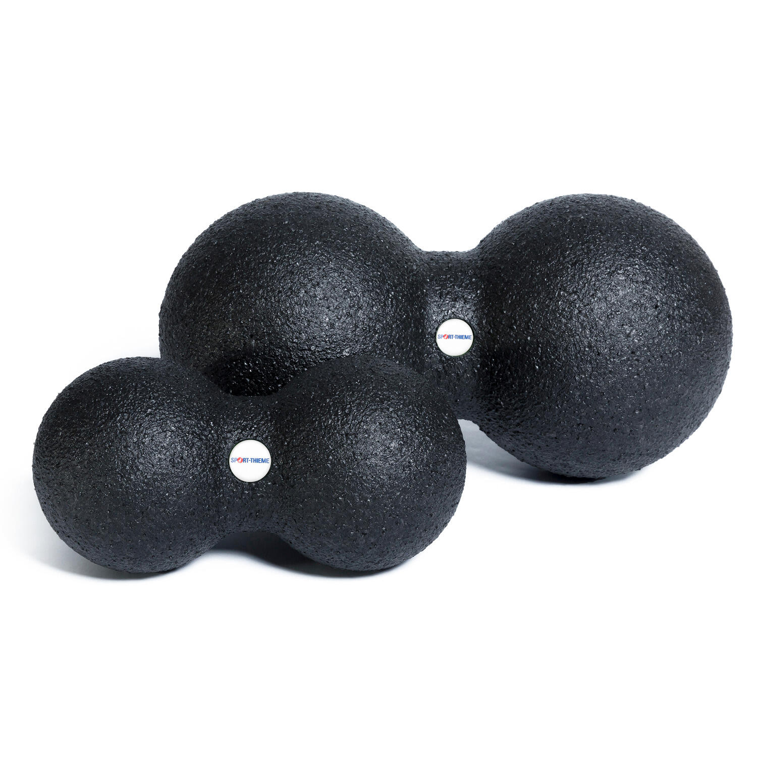 Massagebal - Duoball - 8 cm - Zwart 2/7