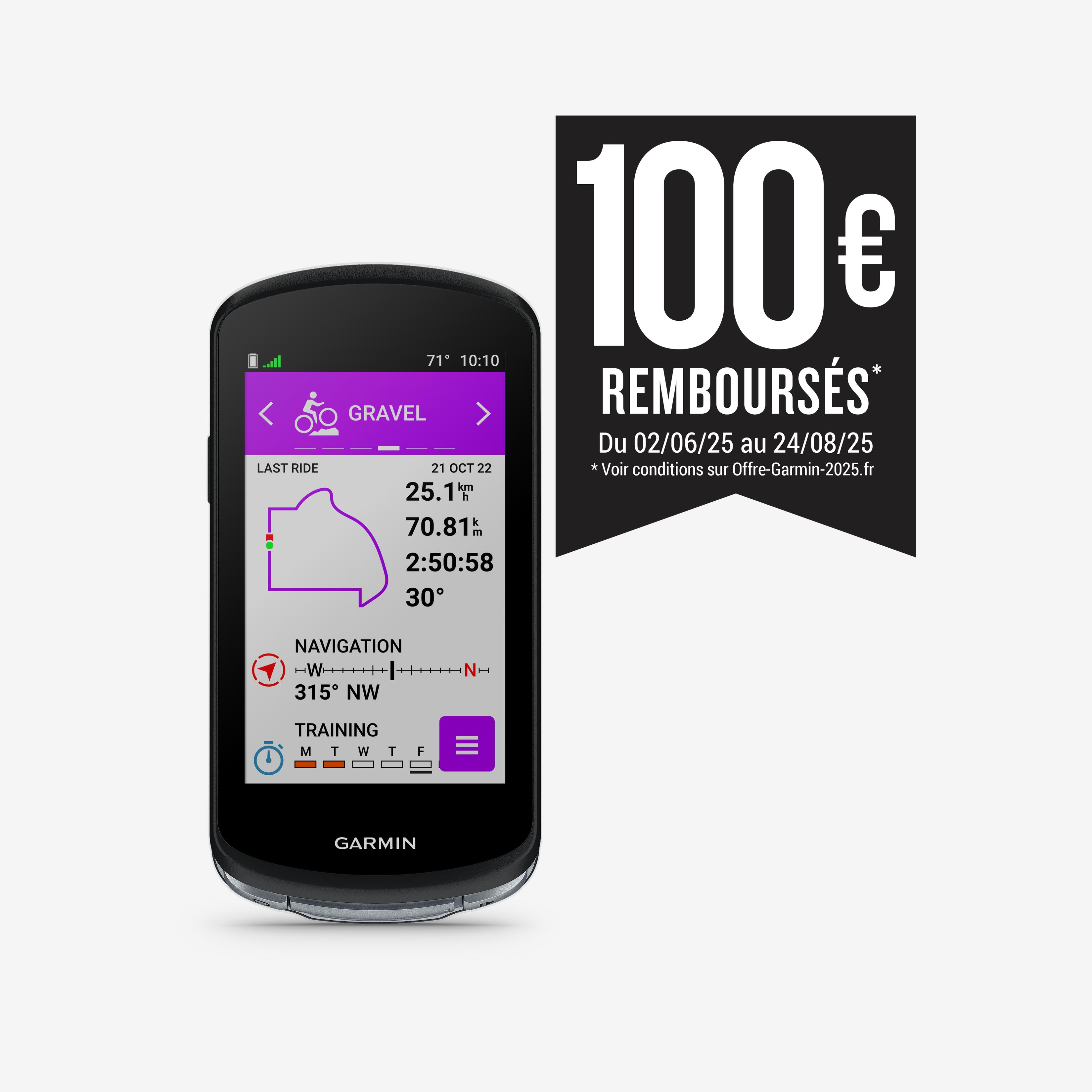 Garmin - Compteur Gps Garmin Edge 1040 Reconditionné Écran Tactile Bluetooth 70h - Compteur Gps Vélo - Incolore - Taille Unique - Decathlon