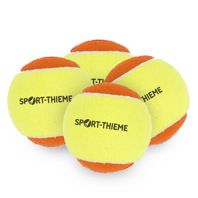 Methodik-Tennisbälle Soft Jump 4er Set Tennis Unisex Gelb-Orange