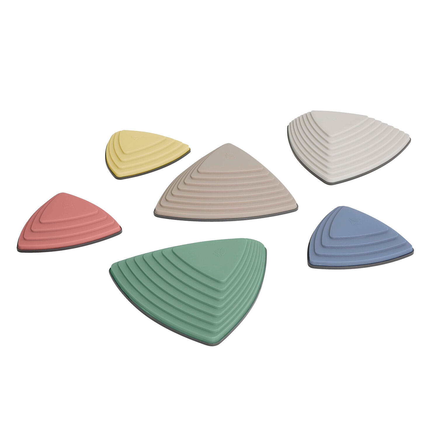 GONGE Pietre d'equilibrio Fluss-Steine Gonge 6 pz PP antiscivolo 100 kg