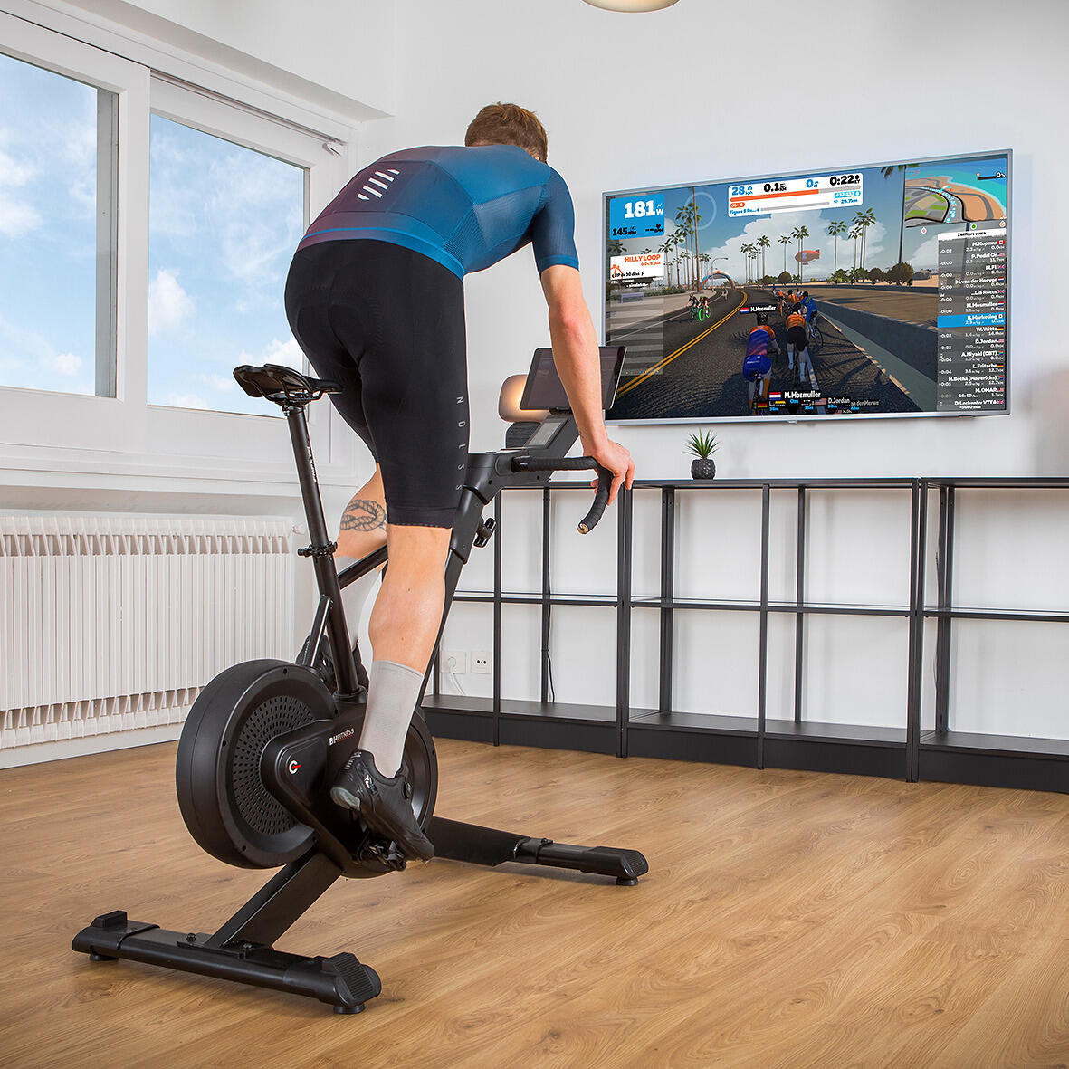 Smart bike Exercycle H9365 – realista, silenciosa y conectada ZWIFT + Apps 5/8