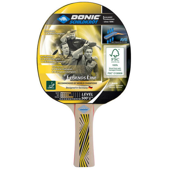Raquette de tennis de table Donic Schildkröt Legends 500 FSC
