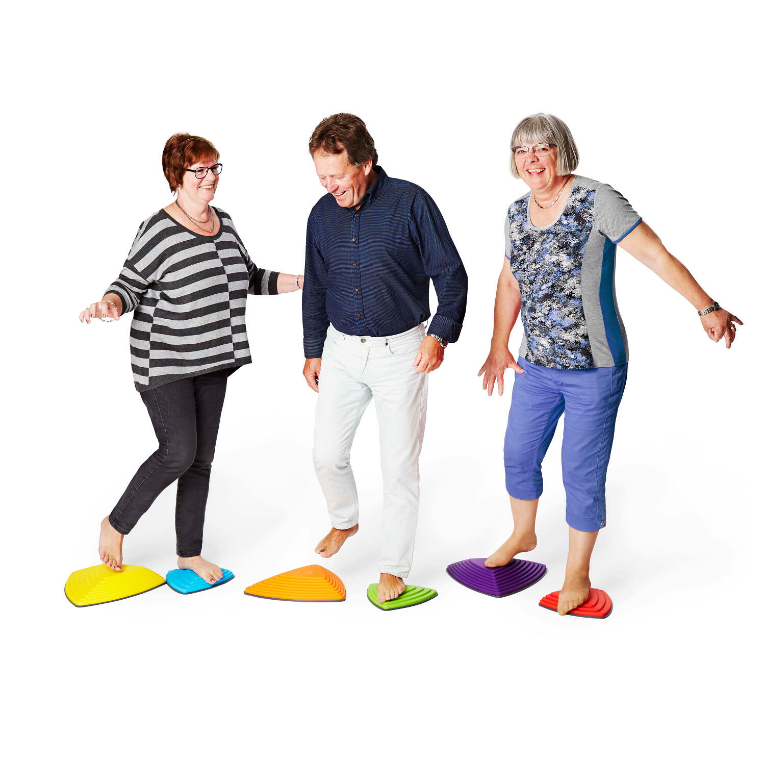 Balanciersteine-Set Fluss-Steine Bunt Gesundheitssport Unisex 3/7
