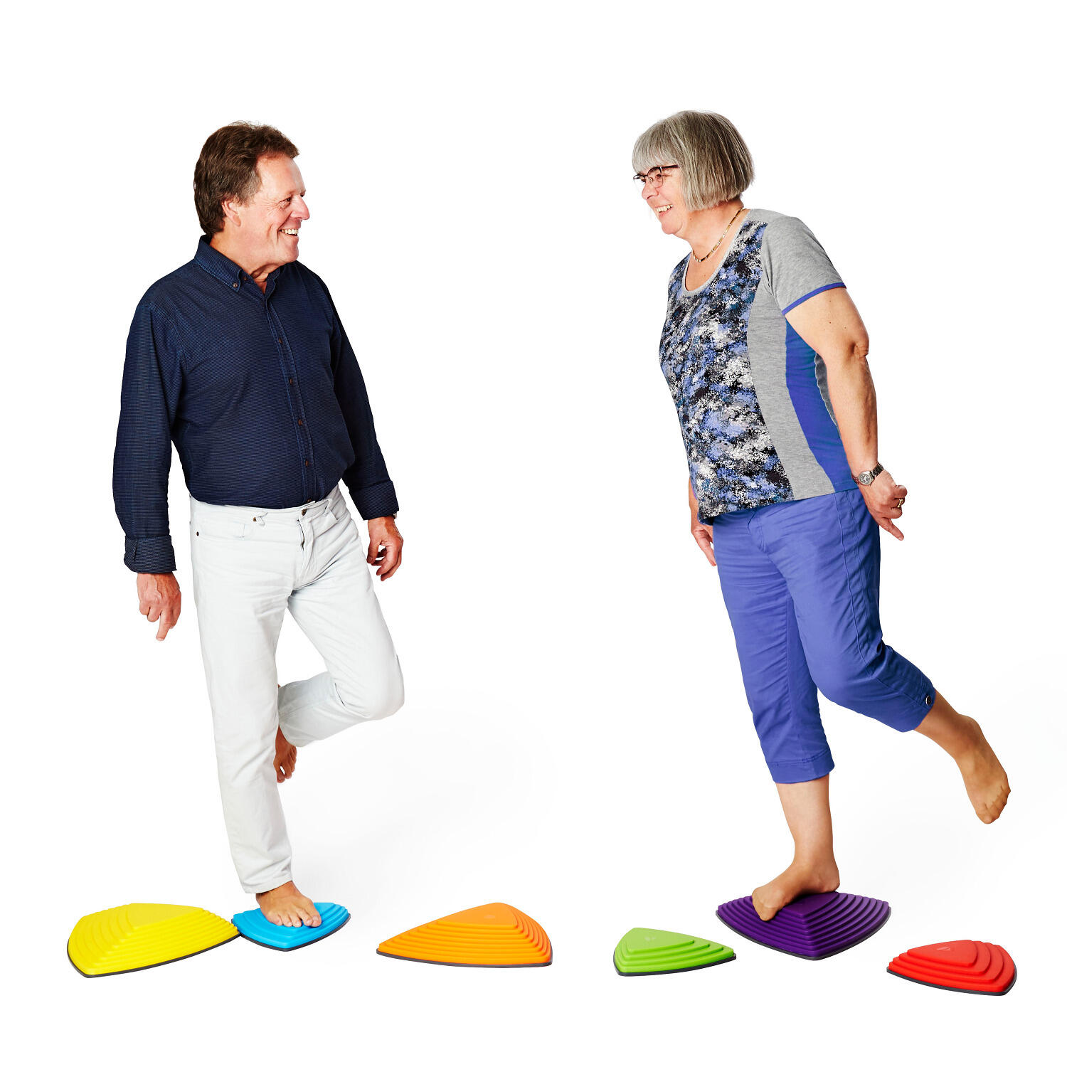 Balanciersteine-Set Fluss-Steine Bunt Gesundheitssport Unisex 4/7