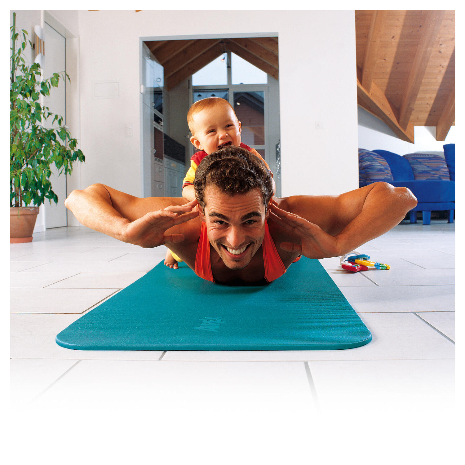Gymnastikmatte "Fitline" 140x60x1cm Airex 2/6