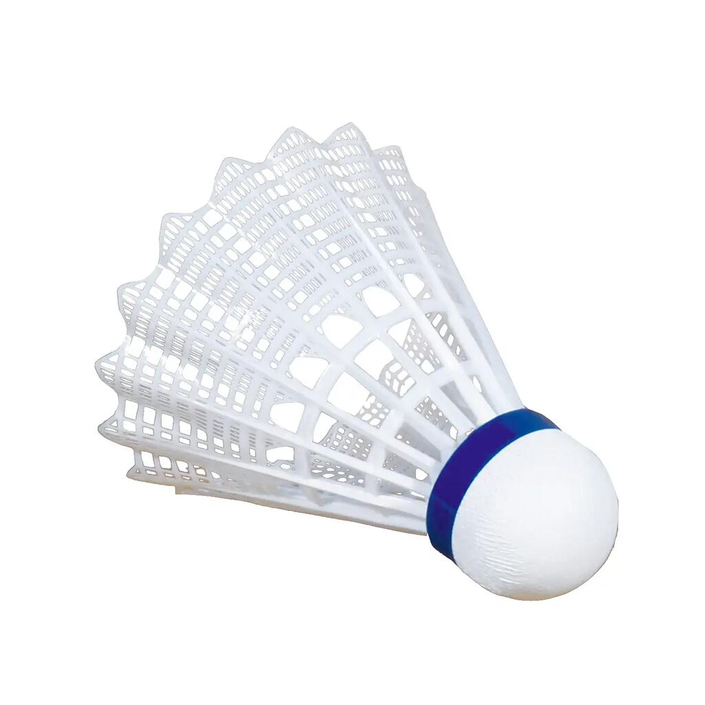 Set of 6 nylon shuttlecocks Victor Silver 1000
