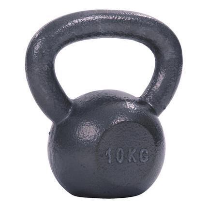 Kettlebell Hammerschlag, lackiert, Grau 10 kg Gewichtheben Unisex Grau