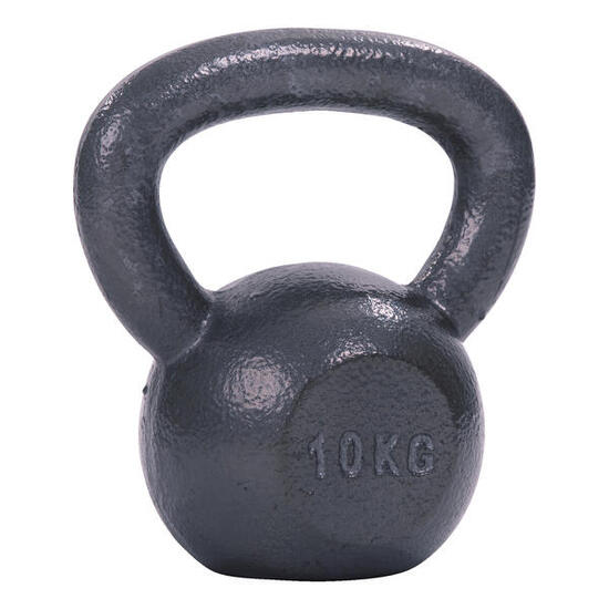 Kettlebell Hammerschlag, lackiert, Grau 10 kg Gewichtheben Unisex Grau