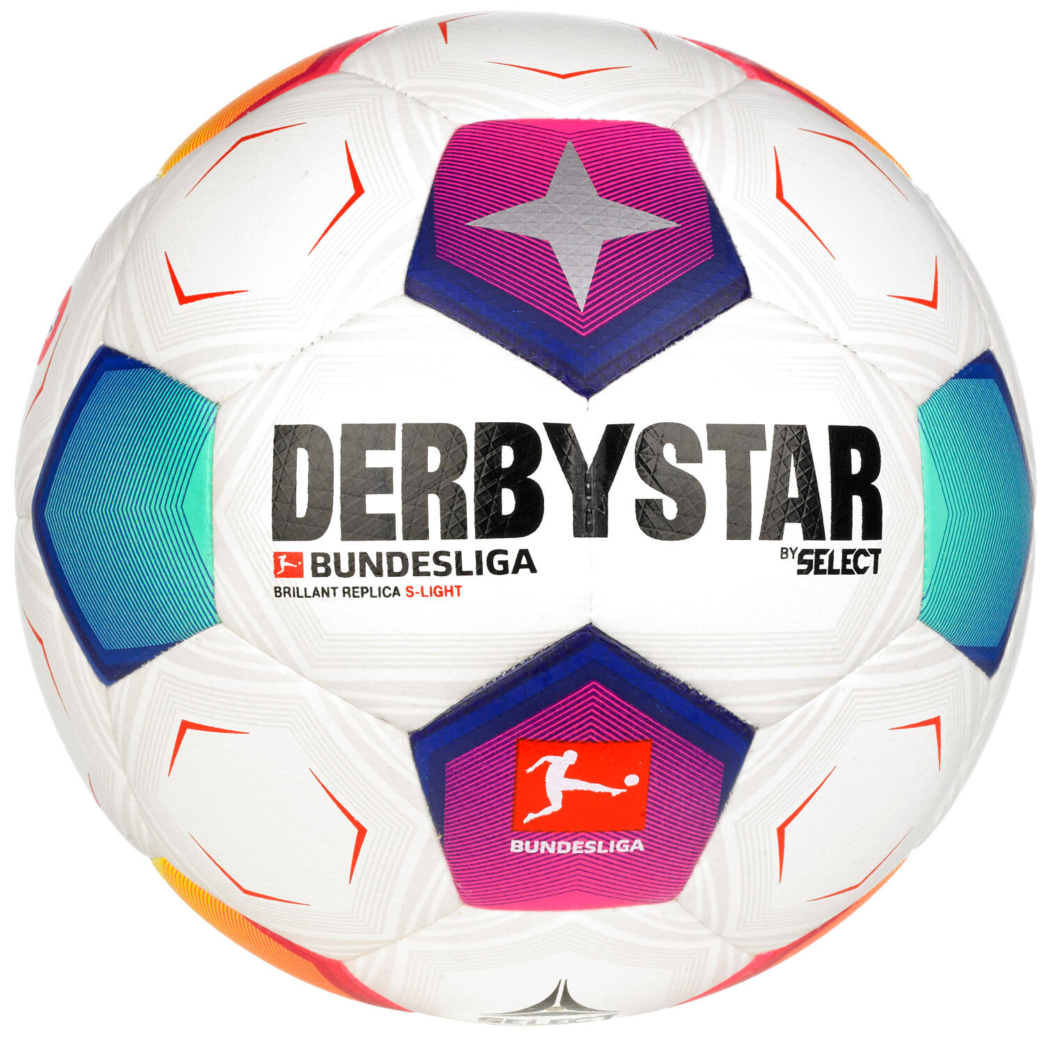 DERBYSTAR Derbystar Fußball Bundesliga Brillant Replica S-Light 2023/2024, Größe 3