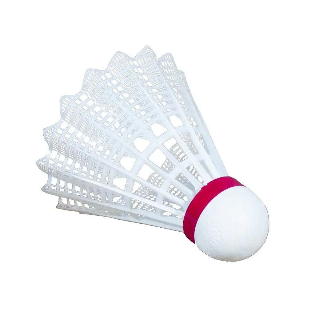 Set of 6 nylon shuttlecocks Victor Silver 1000