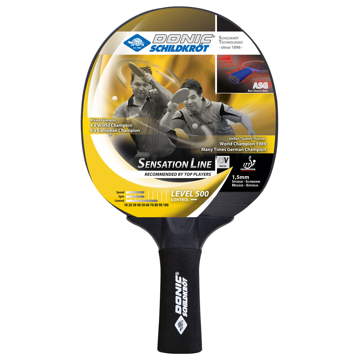 Racchetta da ping pong Donic Sensation 500 2/4