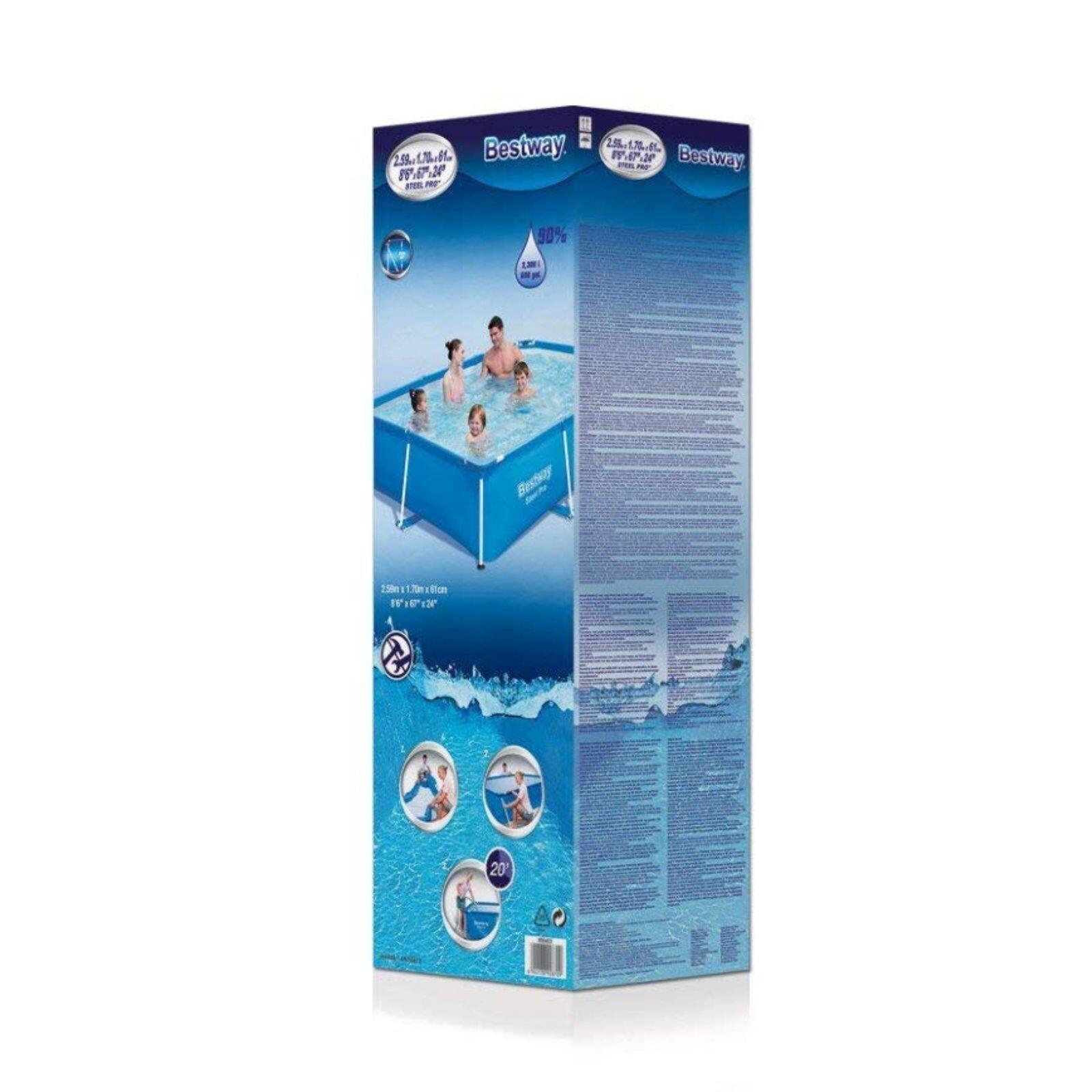 Piscina Desmontable Tubular Infantil Bestway Steel Pro 259x170x61 Cm 3/5