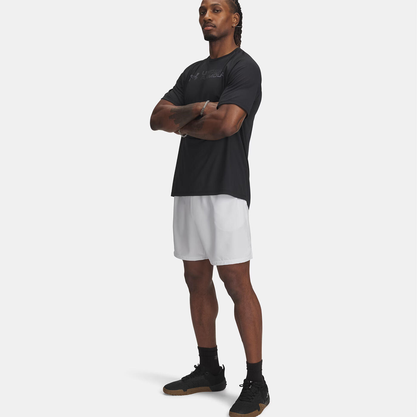 Spodenki Męskie Under Armour Treningowe Szybkoschnące Tech Wordmark 3/3
