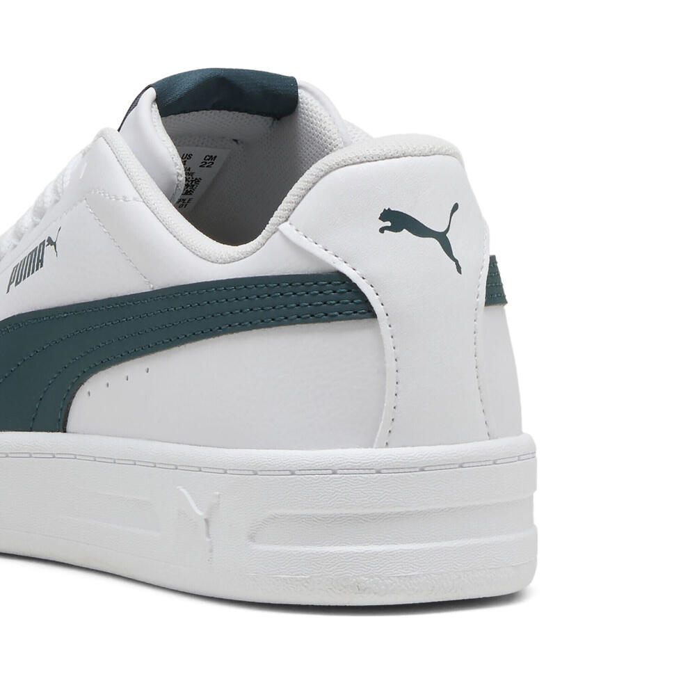 Młodzieżowe sneakersy Court Classic Clean PUMA White Green Terrain