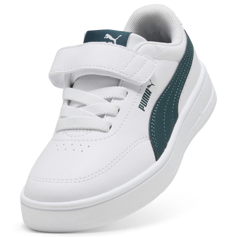 Încălțăminte copii talpă cauciuc, Court Classic Clean, alb PUMA