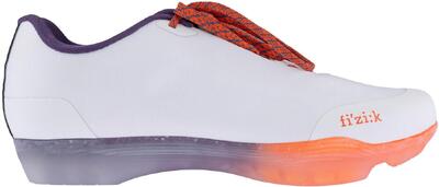Rennrad-Fahrradschuhe "Beat". weiss/orange