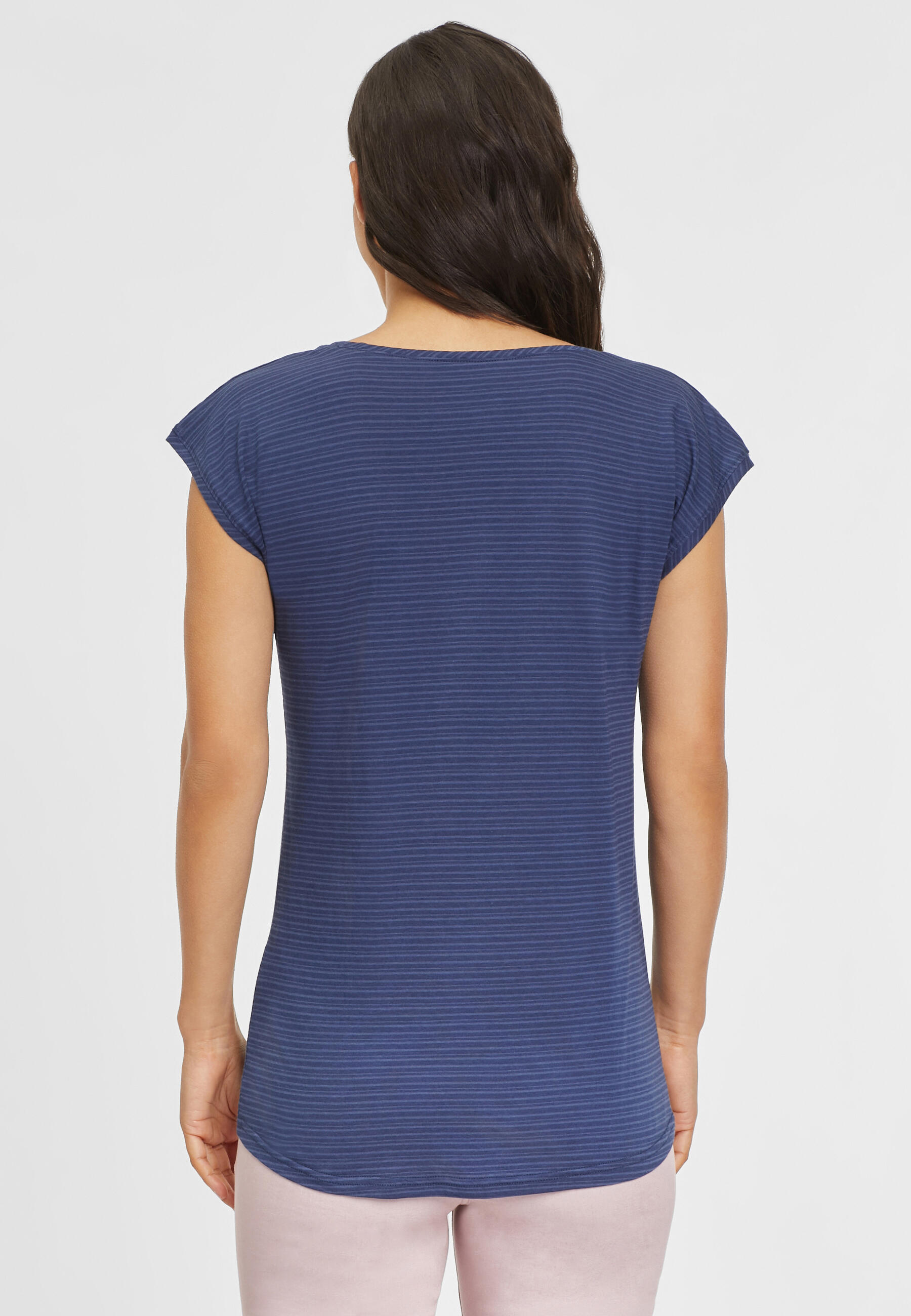 Damen Beachtime T-Shirts (2 Stück) mit feinem Streifen 3/7