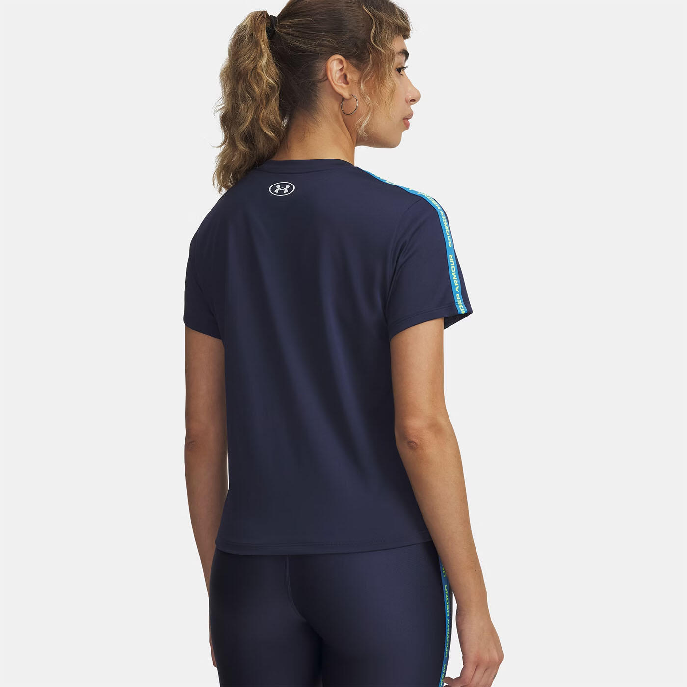 T‑shirt Ua Tech™ Met Logo‑band Dames Under Armour Marineblauw 2/2