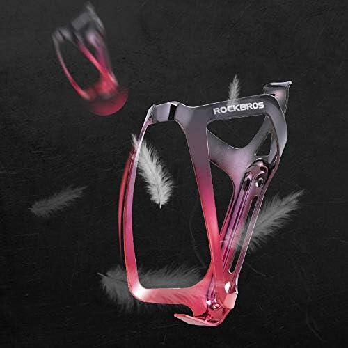 ROCKBROS Porte-Bidon Vélo Léger 30g, Universel pour VTT, 147x70x82mm, avec Vis 5/7