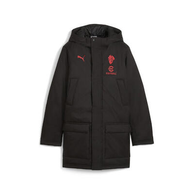 Giacca invernale da allenamento AC Milan per ragazzi PUMA Black For All Time Red