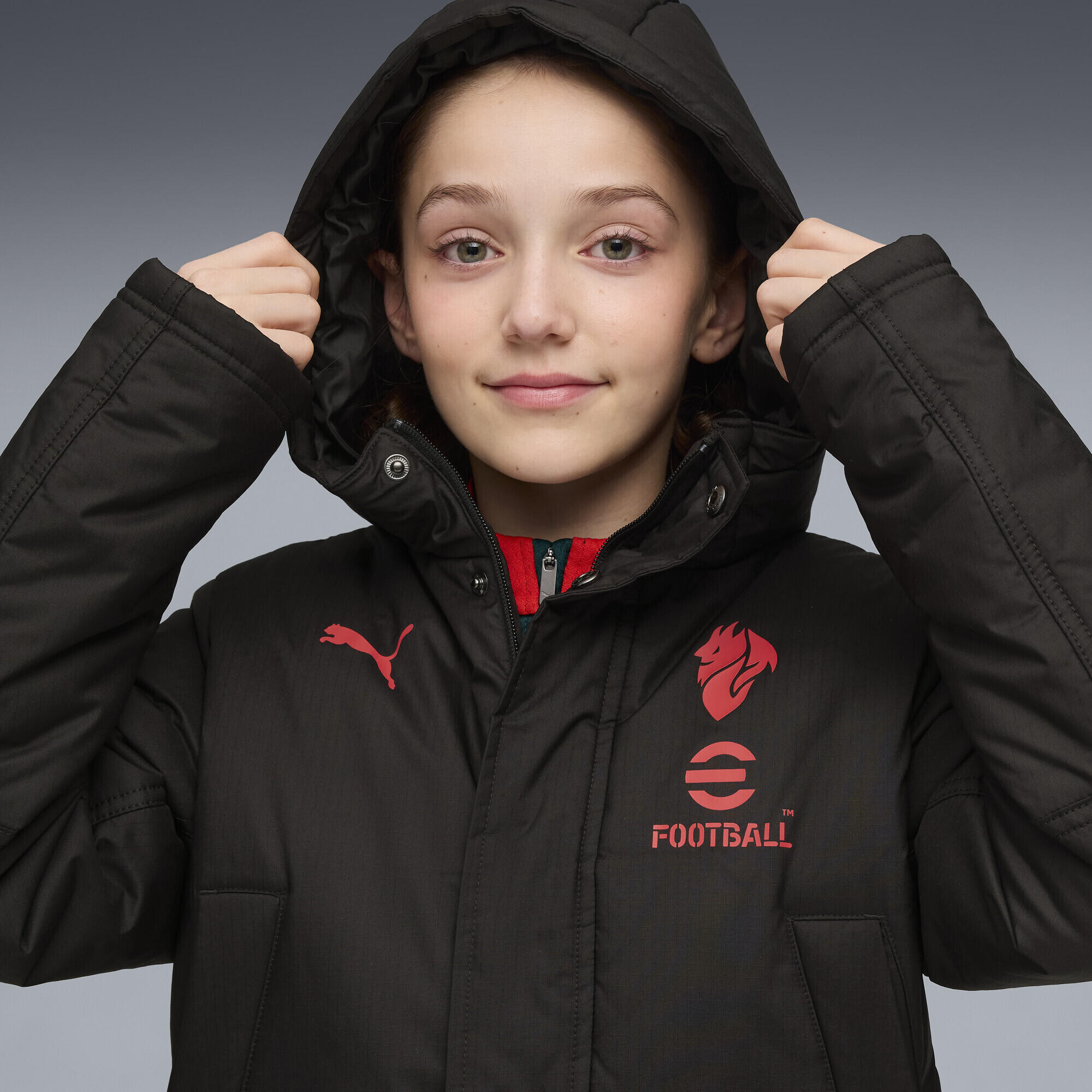 Veste d’hiver d’entraînement AC Milan Enfant et Adolescent PUMA 3/7