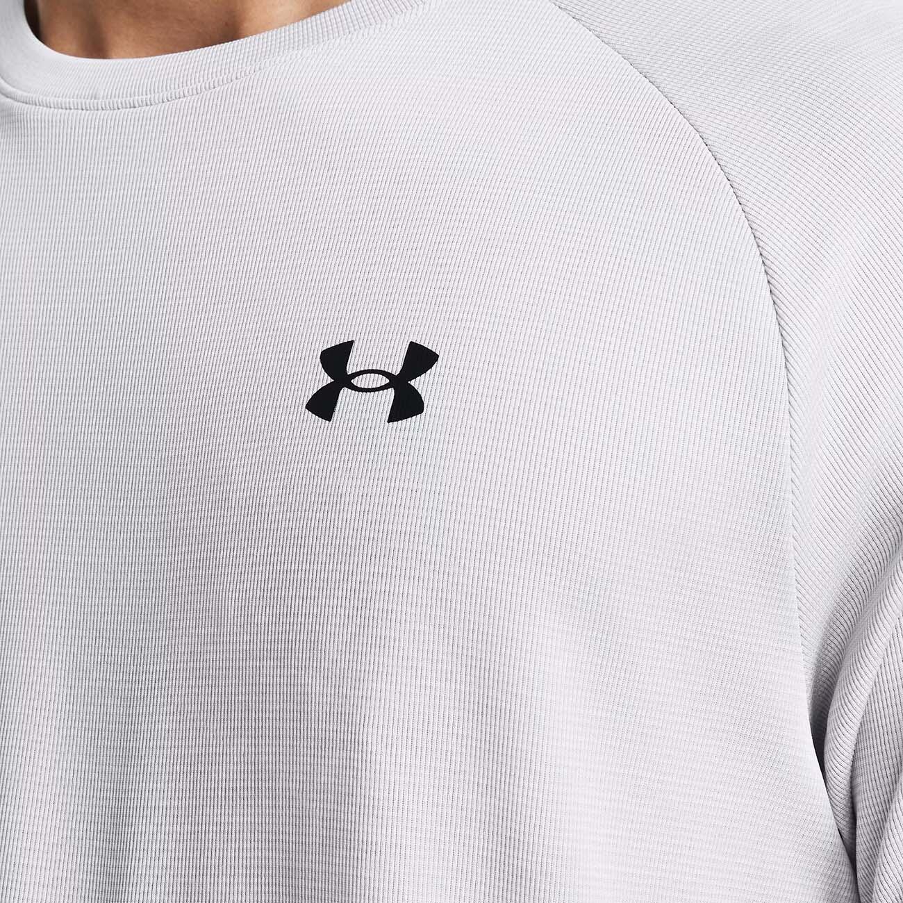 Camiseta texturizada UA Tech™ masculina Branco e preto 3/5